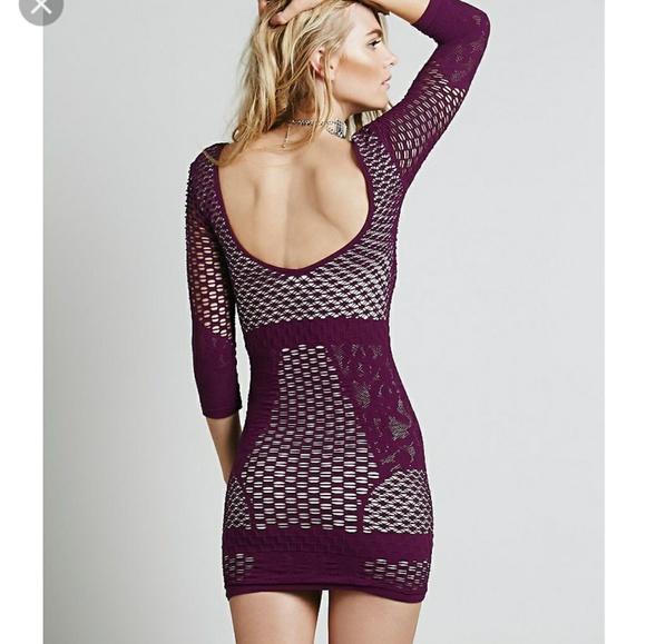 Free People Textured Bodycon, M/L, Rare - Picture 3 of 4